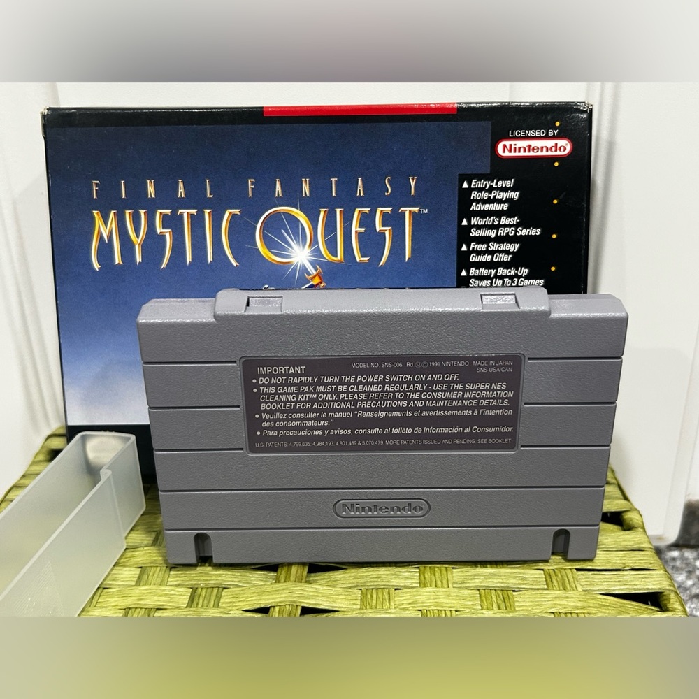 Final Fantasy Mystic Quest SNES Complete in Box CIB w/ Manual Authentic - Picture 4 of 10